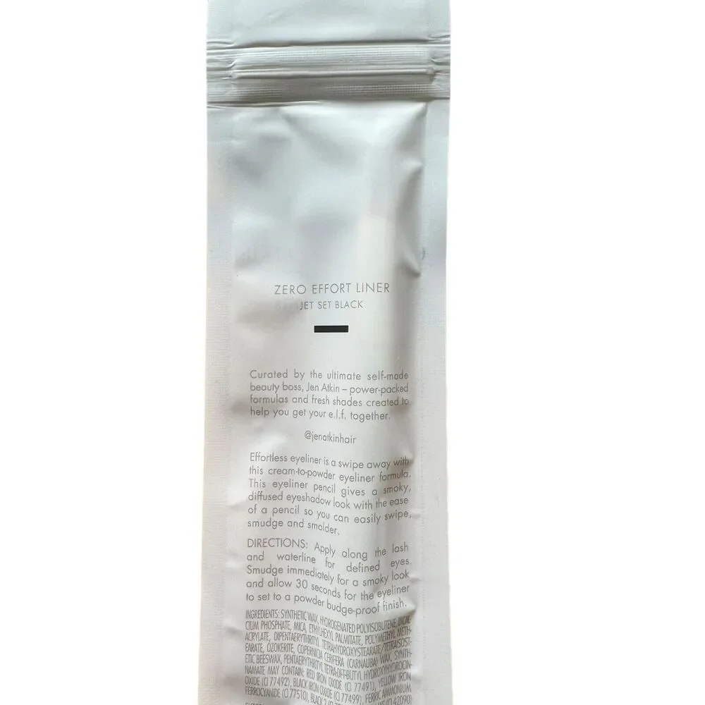 e.l.f. x Jen Atkin Zero Effort JET SET BLACK Eye Liner NEW Full Size 0.049 oz